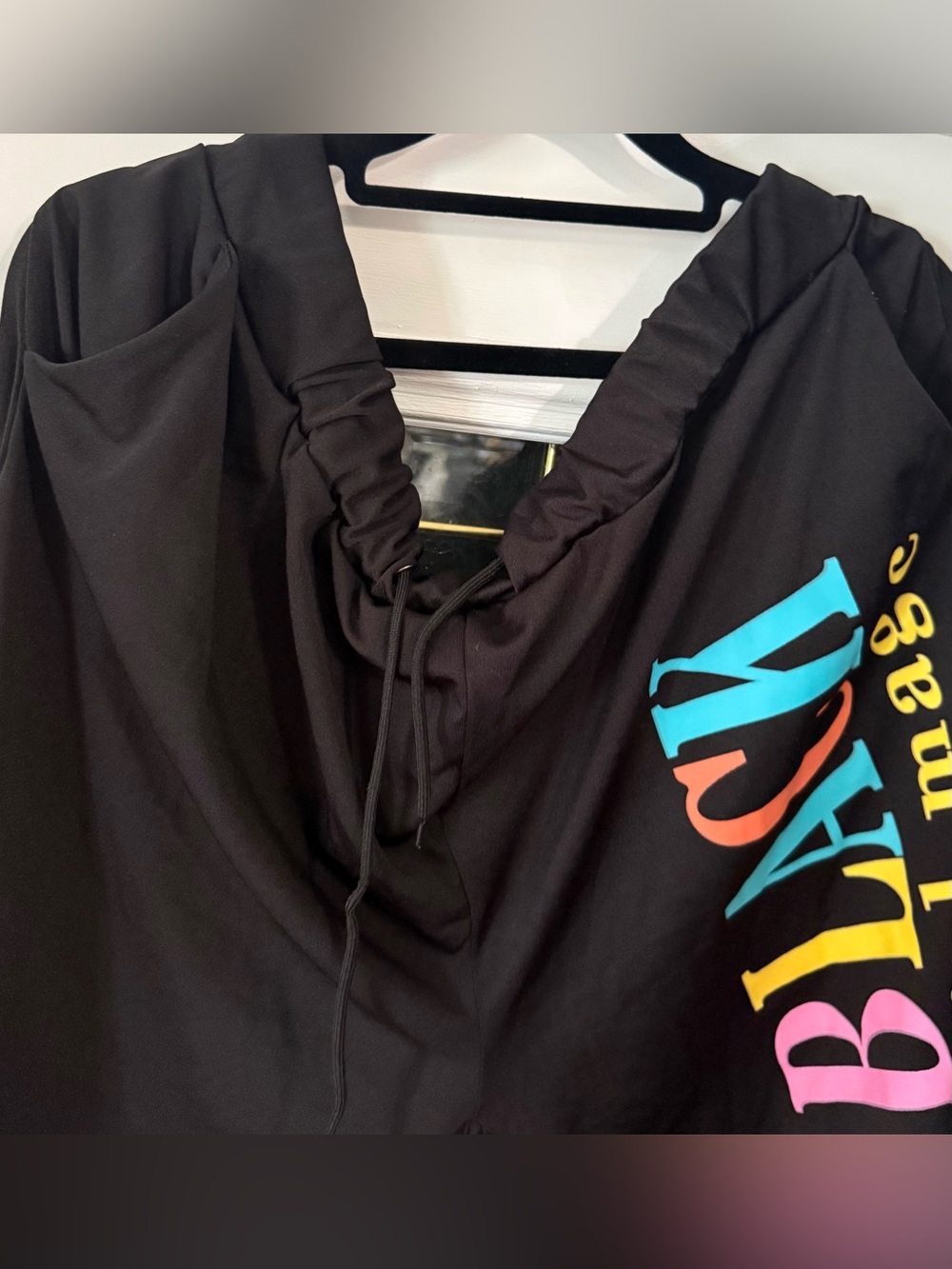 Black 'Black Girl Magic' Graphic Tee and Shorts Set - Picture 5 of 7